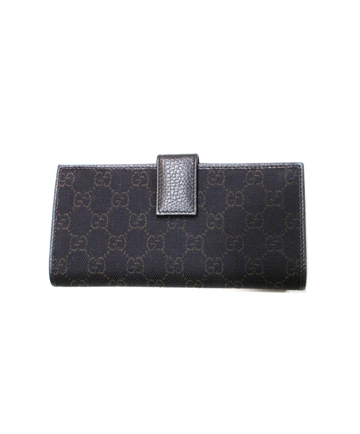 中古・古着通販】GUCCI (グッチ) 長財布 ブラウン GG 231843 2143 