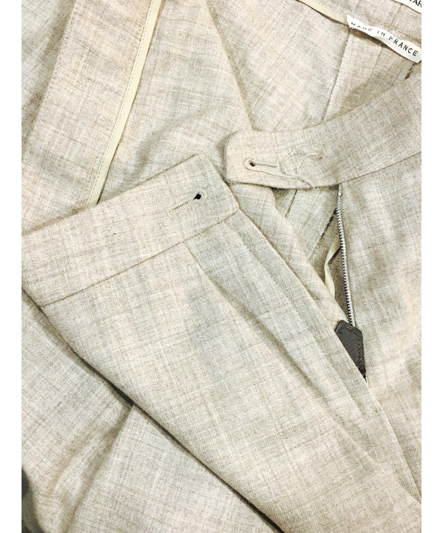 中古・古着通販】HERMES (エルメス) ウール混ワイドパンツ