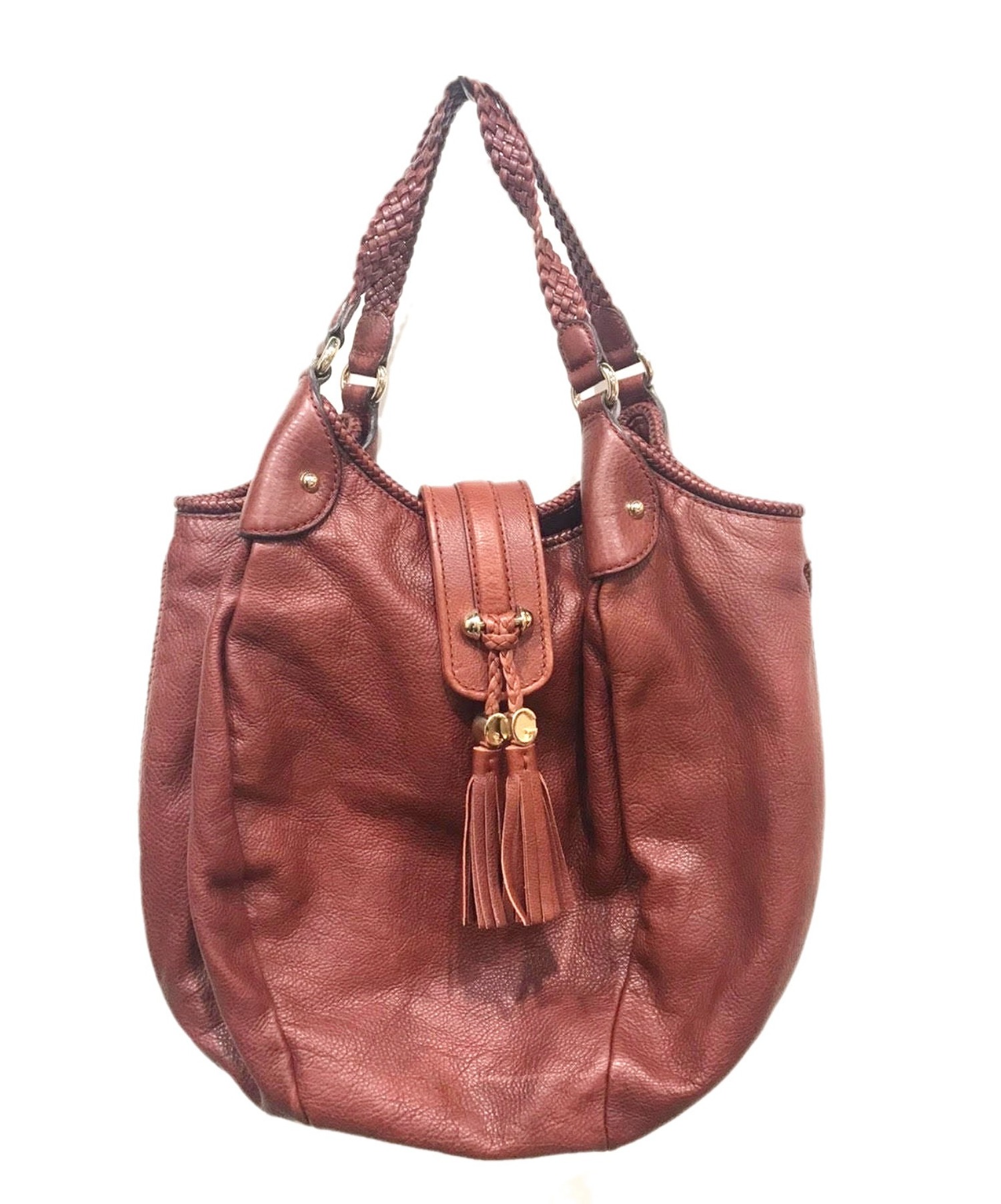 中古・古着通販】GUCCI (グッチ) セミショルダーバッグ ブラウン 
