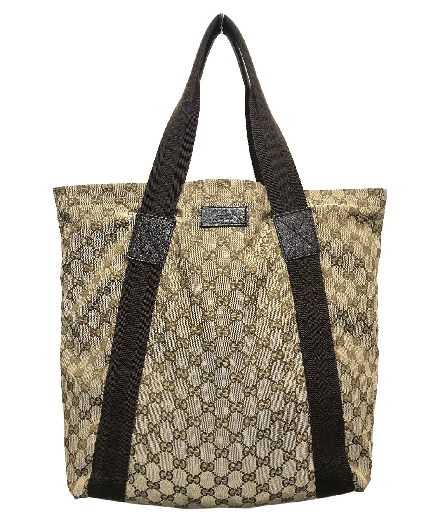 中古・古着通販】GUCCI (グッチ) キャンバストートバッグ ベージュ GG