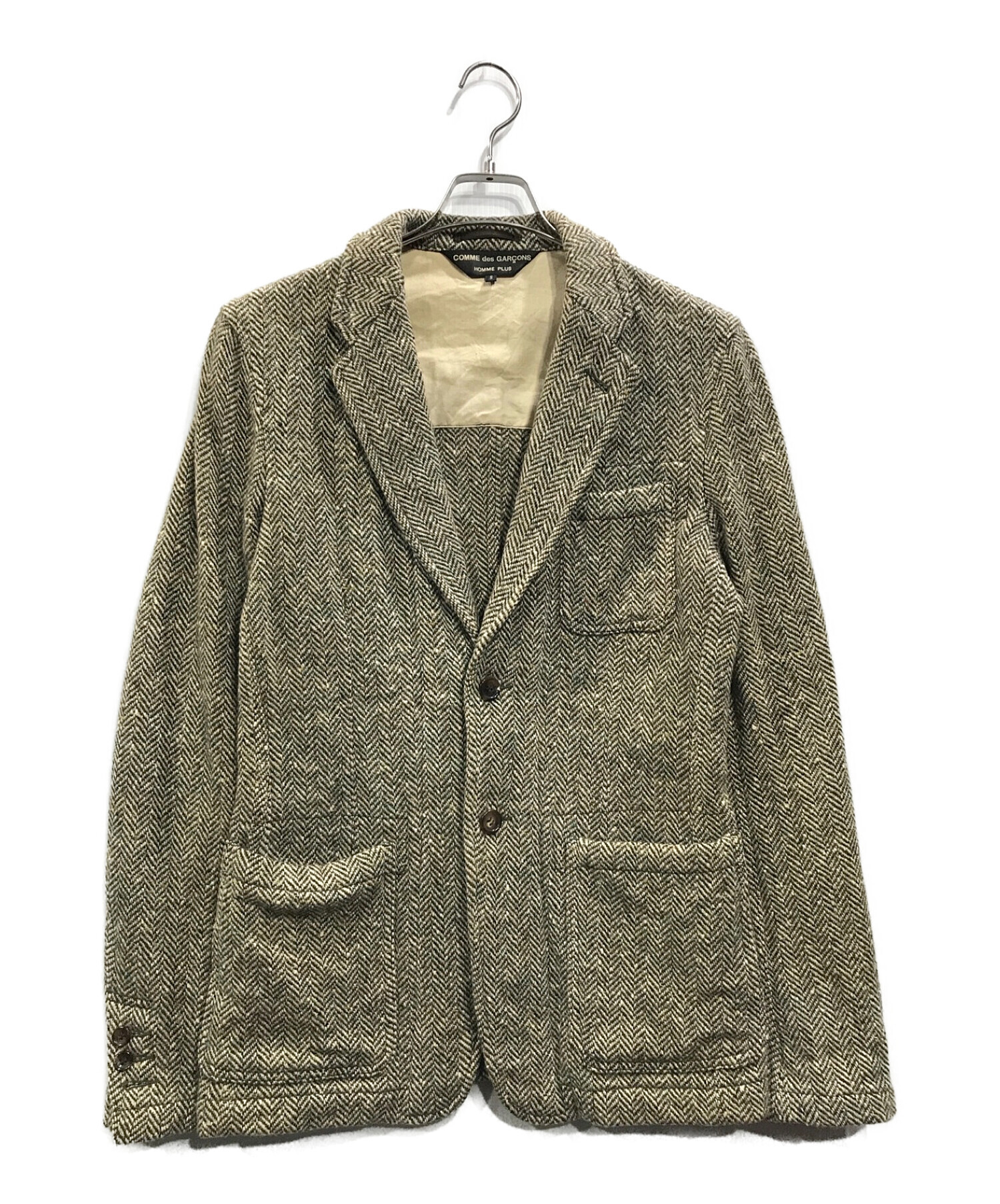 コムデギャルソンオムプリュス テーラードジャケット ツイード コムデギャルソンオムプリュス テーラードジャケット ツイード