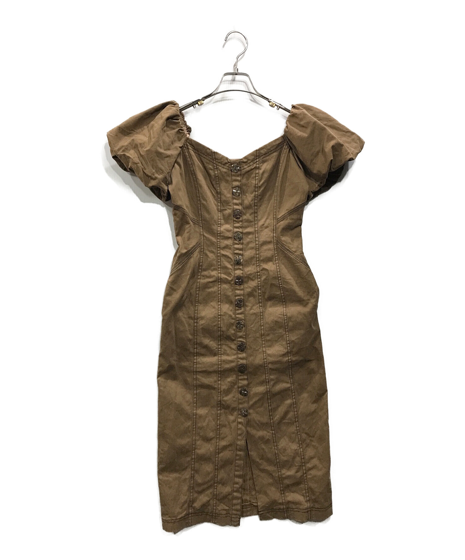 中古・古着通販】Her lip to (ハーリップトゥ) Puff Sleeve Midi Dress  