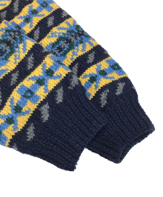 中古・古着通販】INVERALLAN (インバーアラン) 英国製総柄カーディガン