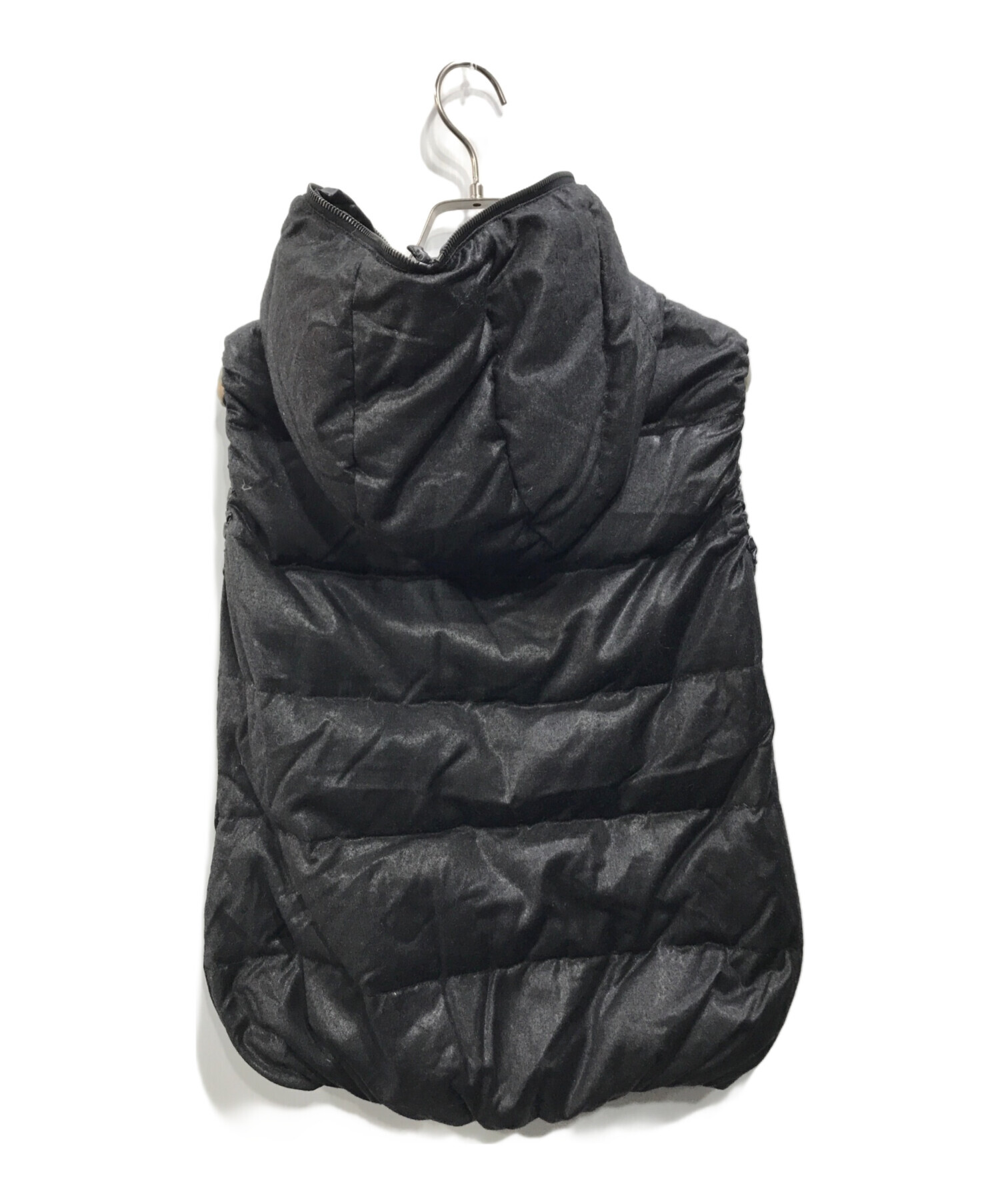 DUVETICA グレー ダウンベスト DUVETICA グレー フード付きダウン