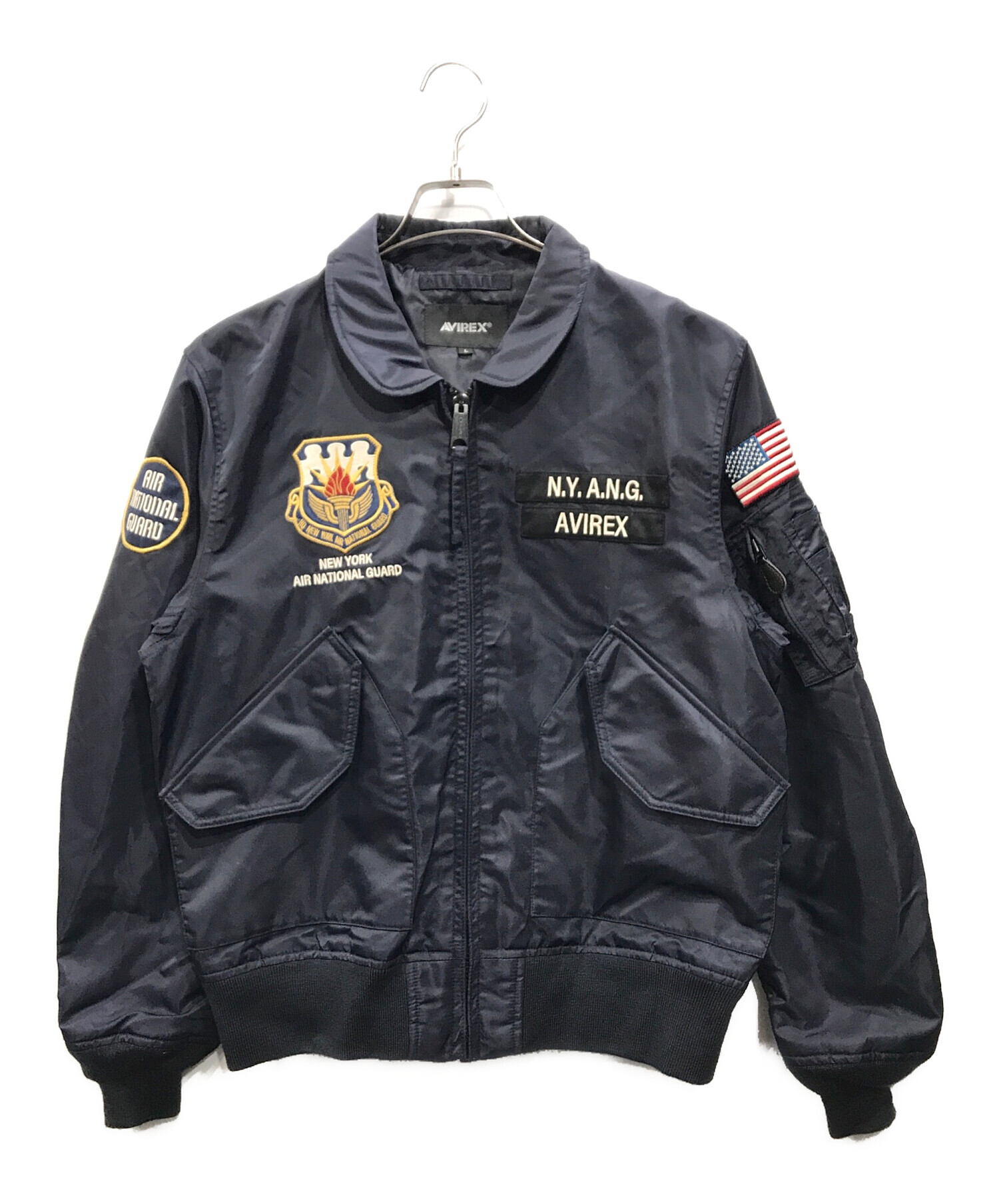 未使用タグ付 アビレックス CWU 36P フライトジャケット 黒 L ブルゾン AVIREX アヴィレックス CWU-36P TOMCATTERS トムキャッターズ