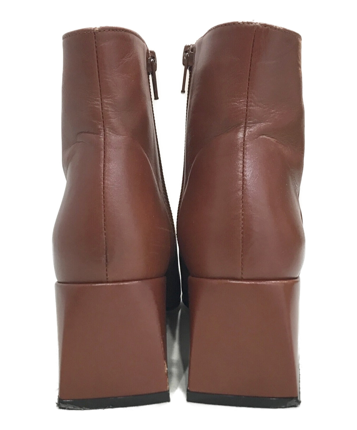 中古・古着通販】PELLICO (ペリーコ) サイドジップブーツ ブラウン