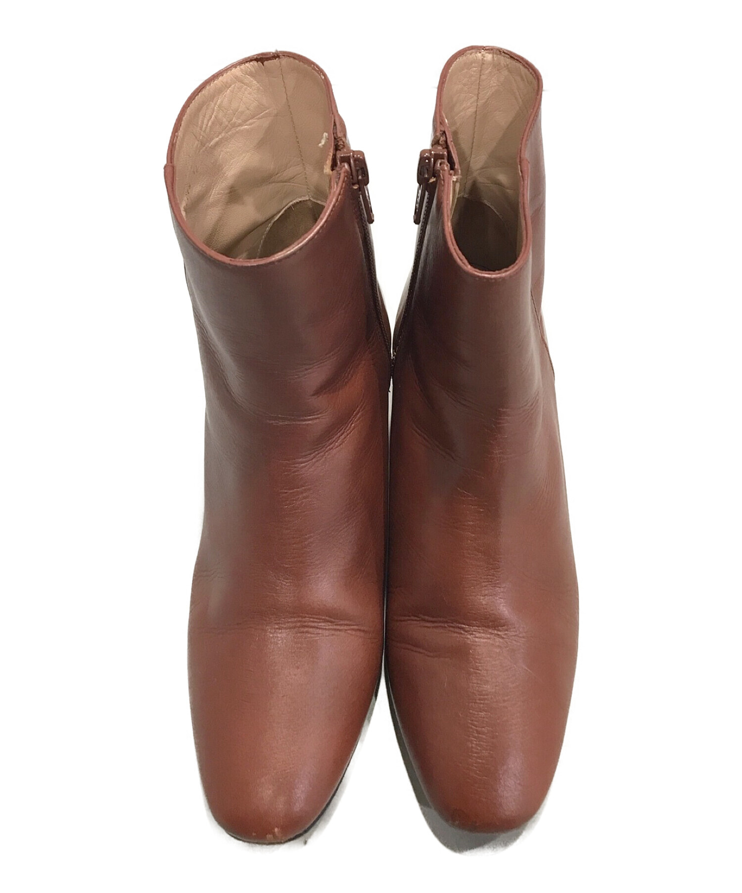 中古・古着通販】PELLICO (ペリーコ) サイドジップブーツ ブラウン