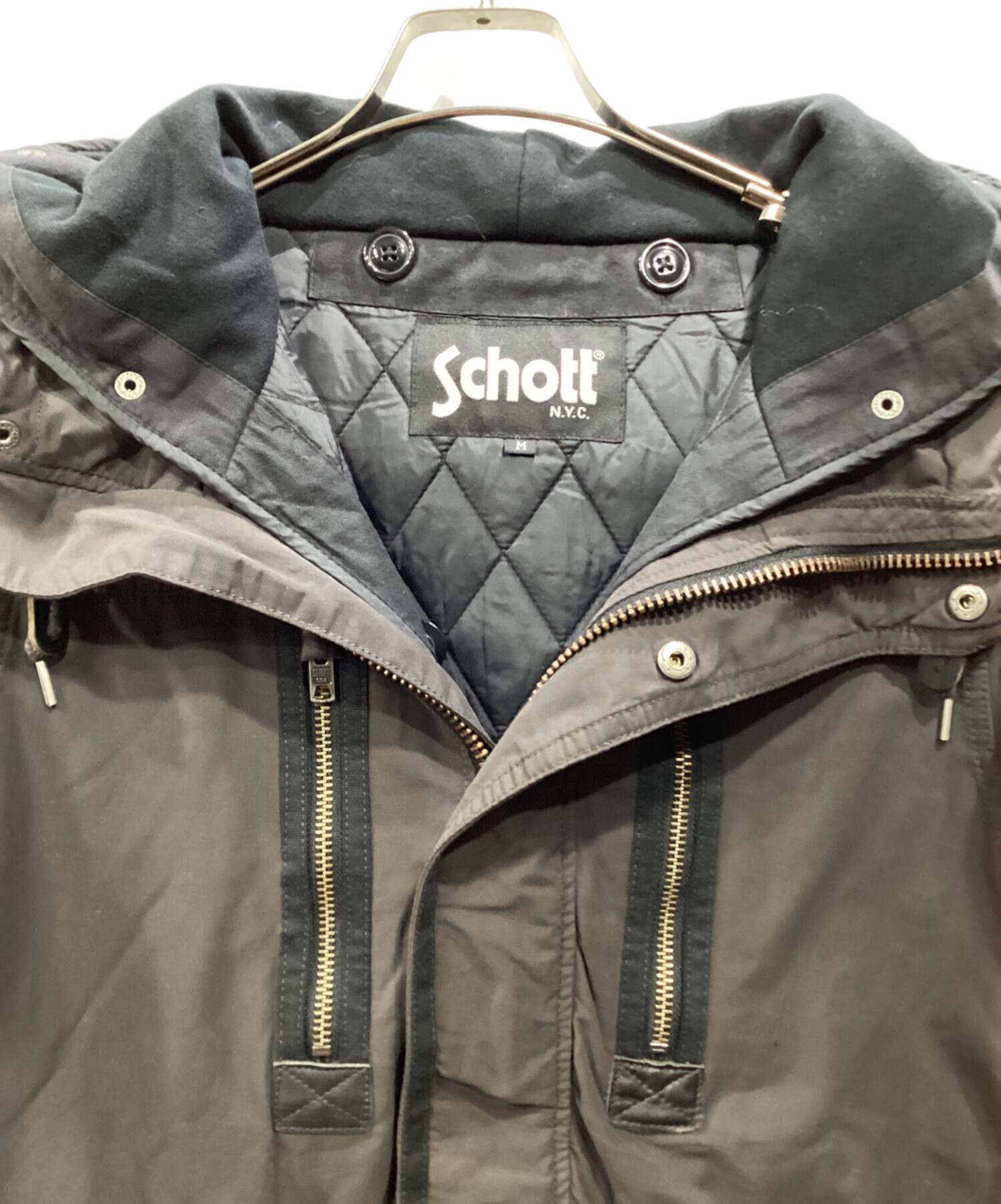 中古・古着通販】Schott (ショット) ワックスコットンシェルパーカー