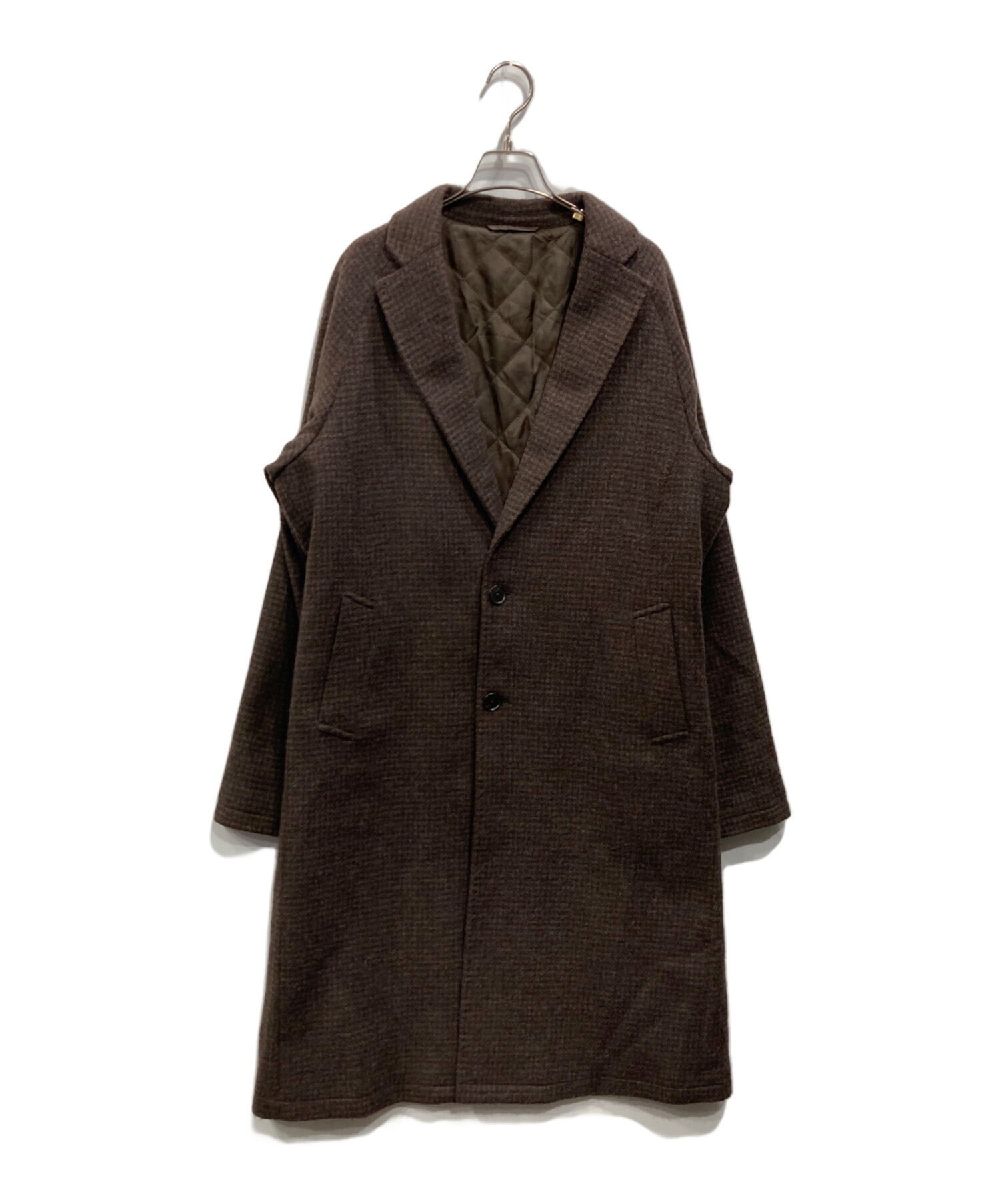 SUIT SELECT ブラウン チェスターコート　ベルテッドコート 中古・古着通販】SUIT SELECT (スーツセレクト) チェスターコート