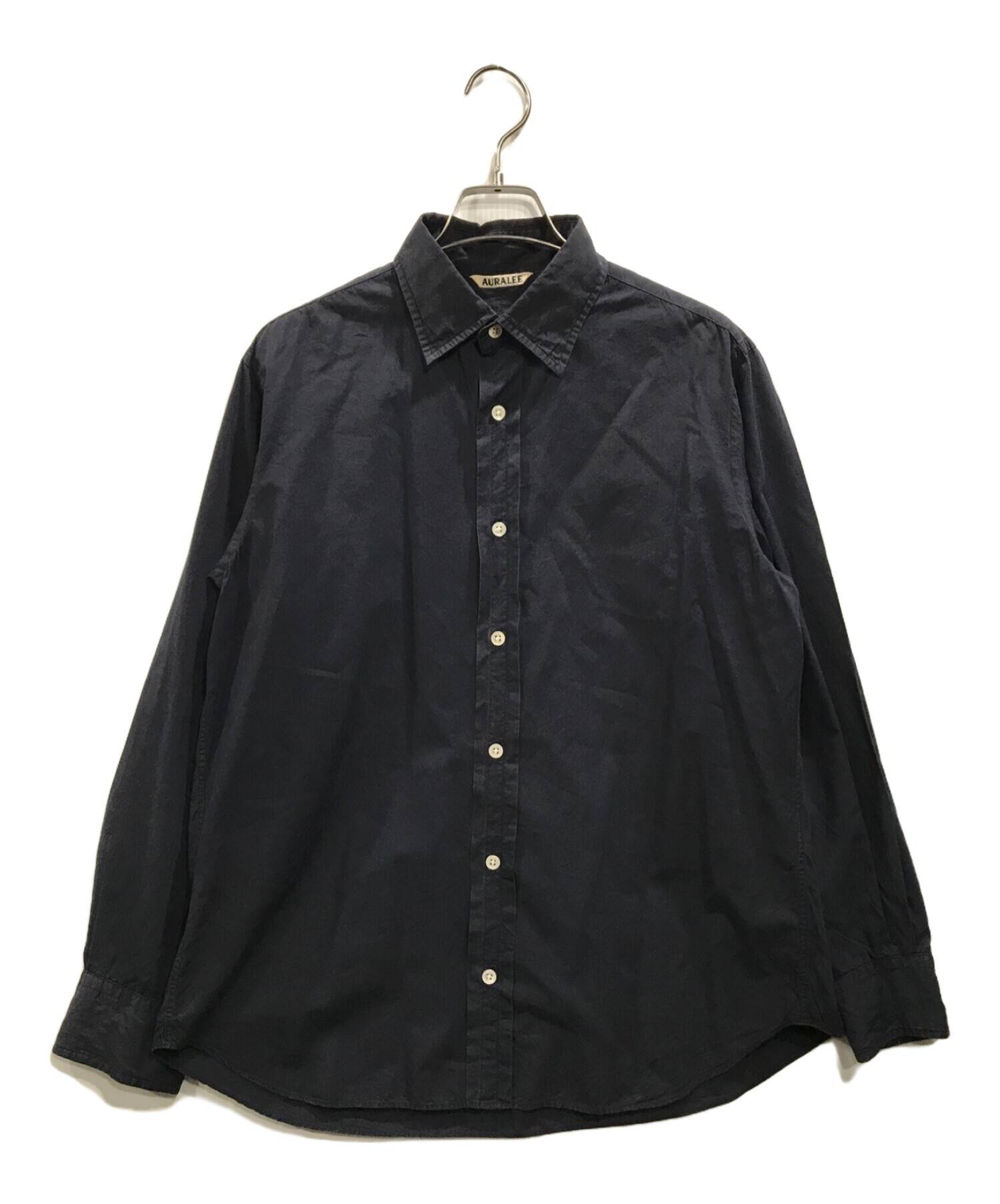 中古・古着通販】AURALEE (オーラリー) シャツ ネイビー サイズ:3  