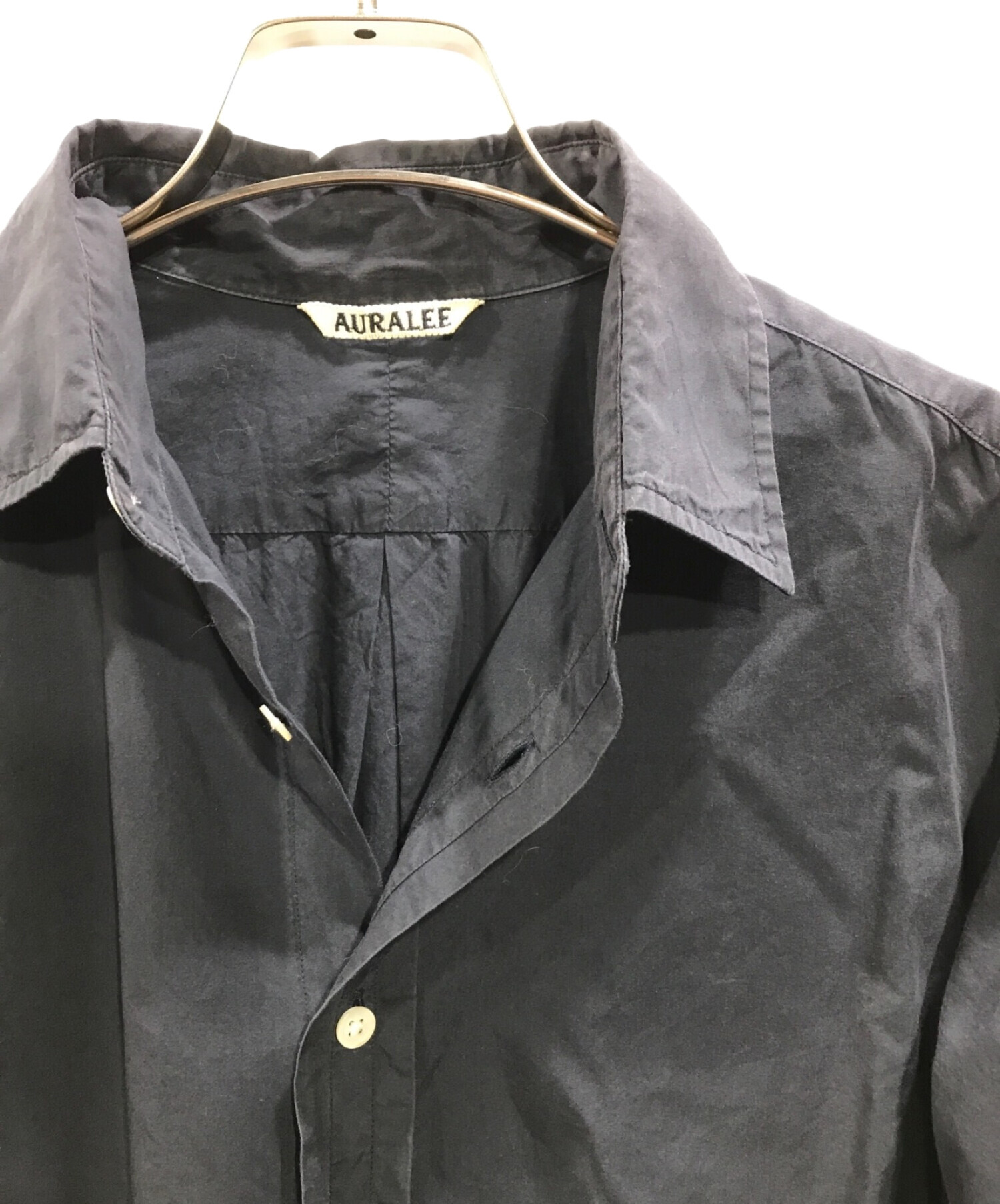 中古・古着通販】AURALEE (オーラリー) シャツ ネイビー サイズ:3 