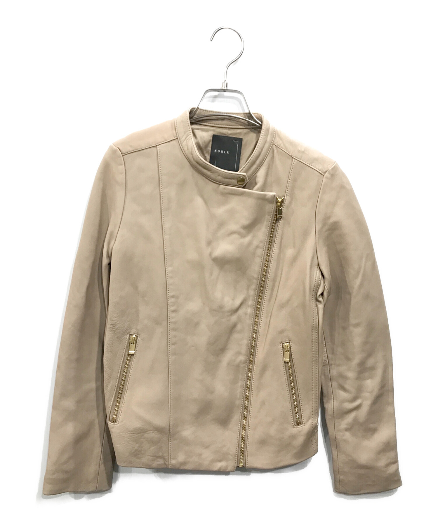 中古・古着通販】Noble (ノーブル) ソフトラムレザーライダース