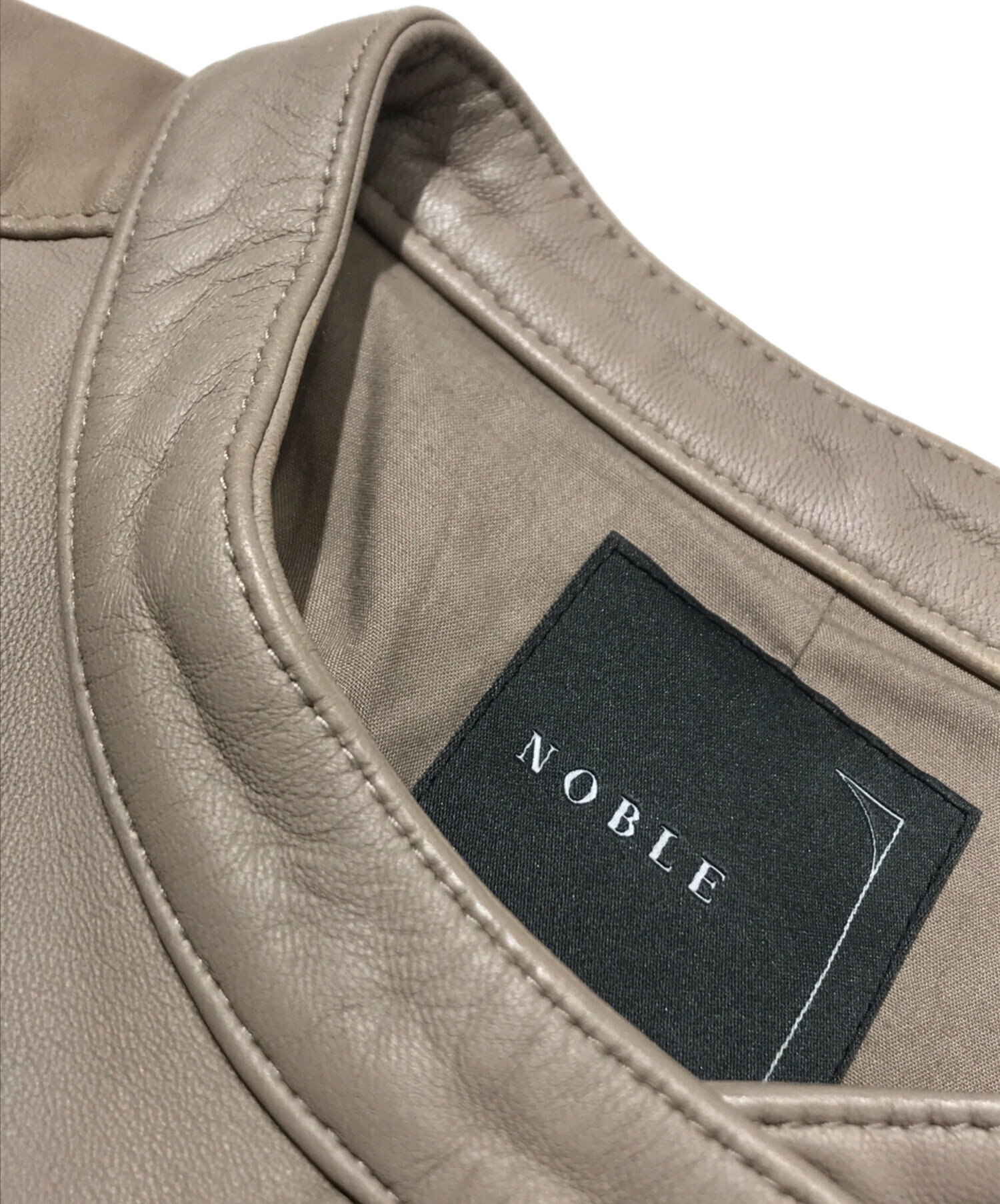 中古・古着通販】Noble (ノーブル) ソフトラムレザーライダース