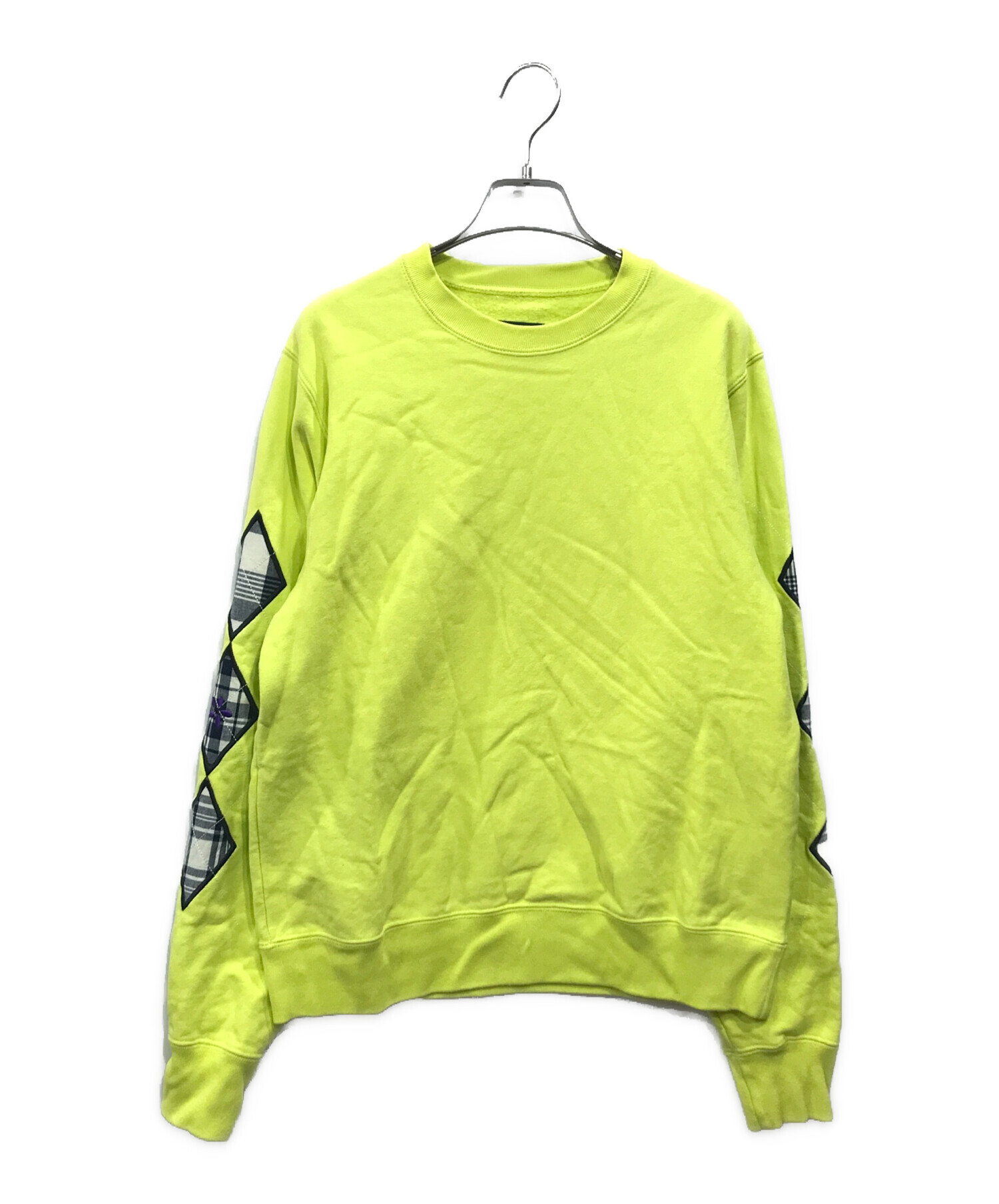 中古・古着通販】Noah (ノア) Argyle Applique Sweatshirt イエロー 