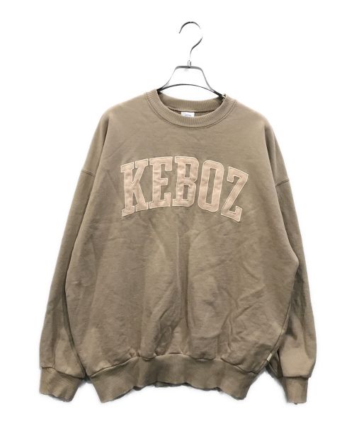 中古・古着通販】KEBOZ (ケボズ) CORDUROY UC SWEAT CREWNECK ベージュ 