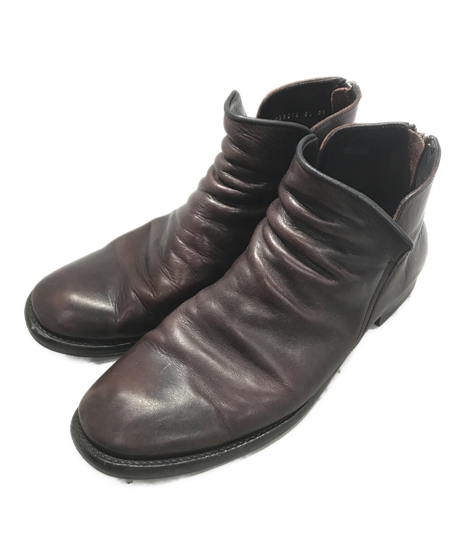 nil admirari/バックジップドレープブーツ/size41/黒 nil admirari/バックジップドレープブーツ/size41/黒 nil admirari