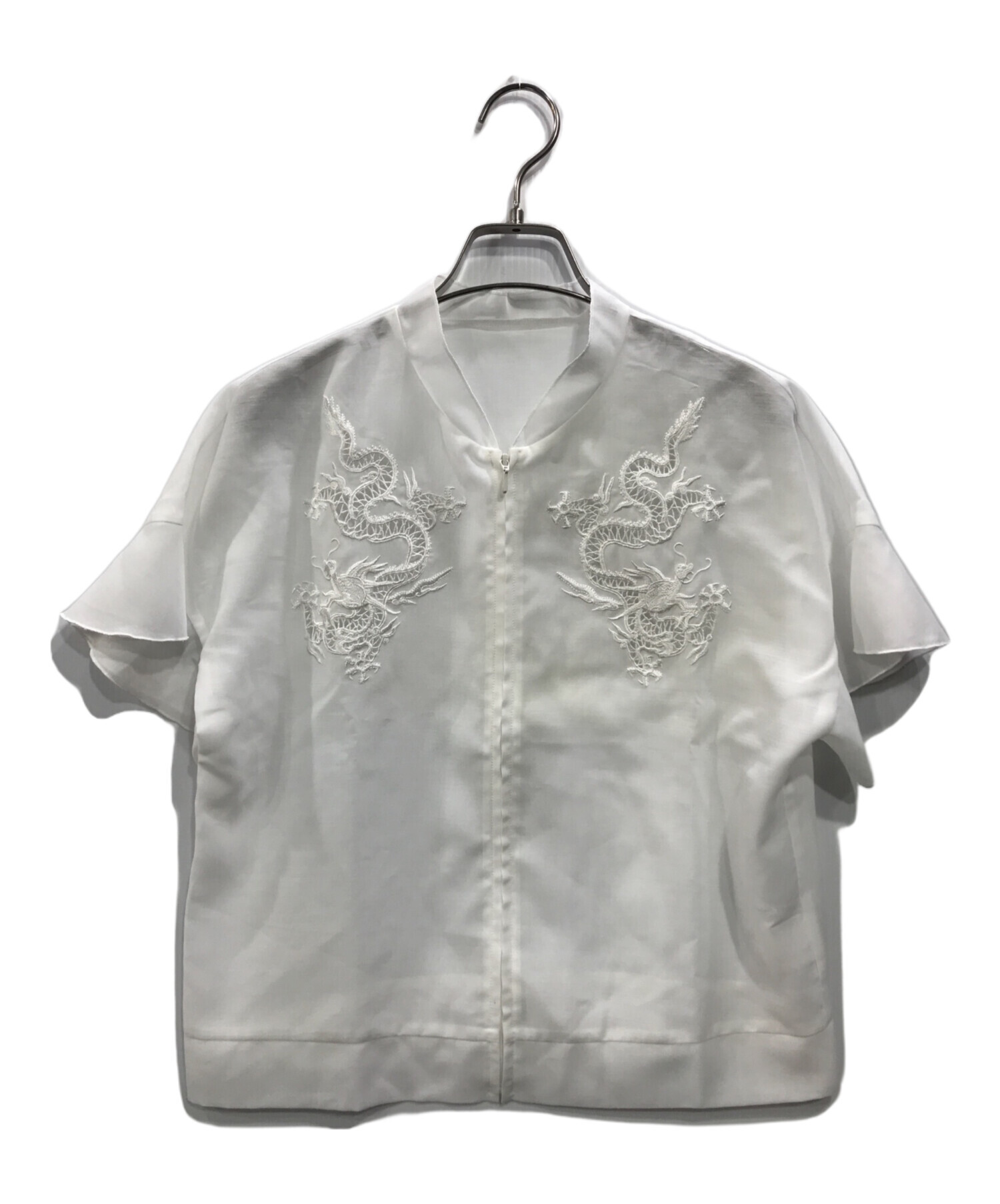 中古・古着通販】VIVIENNE TAM (ヴィヴィアンタム) ドラゴン刺繍シアー