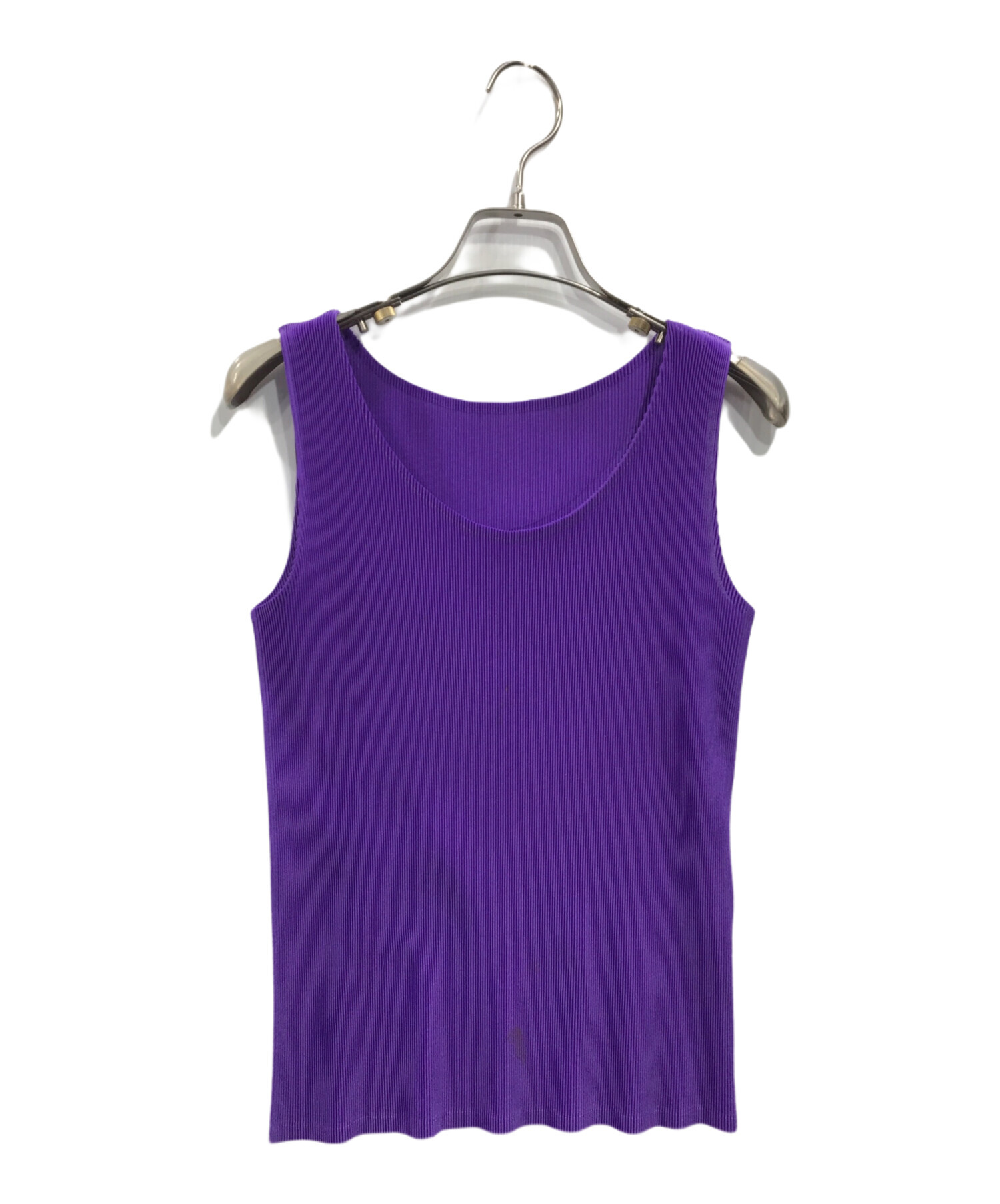 プリーツプリーズ タンクトップ 総柄 ISSEY MIYAKE イッセイミヤケ