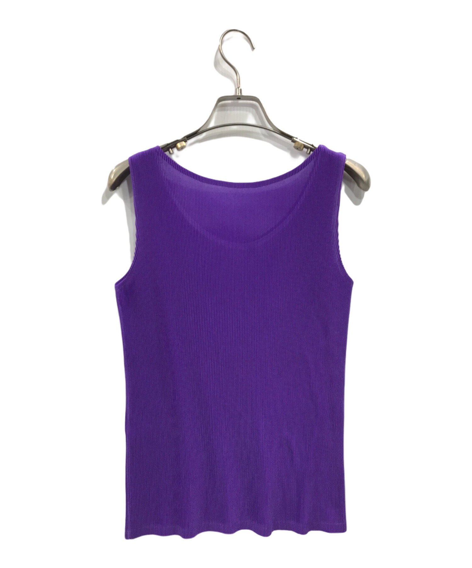 プリーツプリーズ PLEATS PLEASE タンクトップ サイズ3 L グリーン×イエロー レディース プリーツ トップス PLEATS PLEASE プリーツプリーズ イッセイミヤケ ノースリーブ