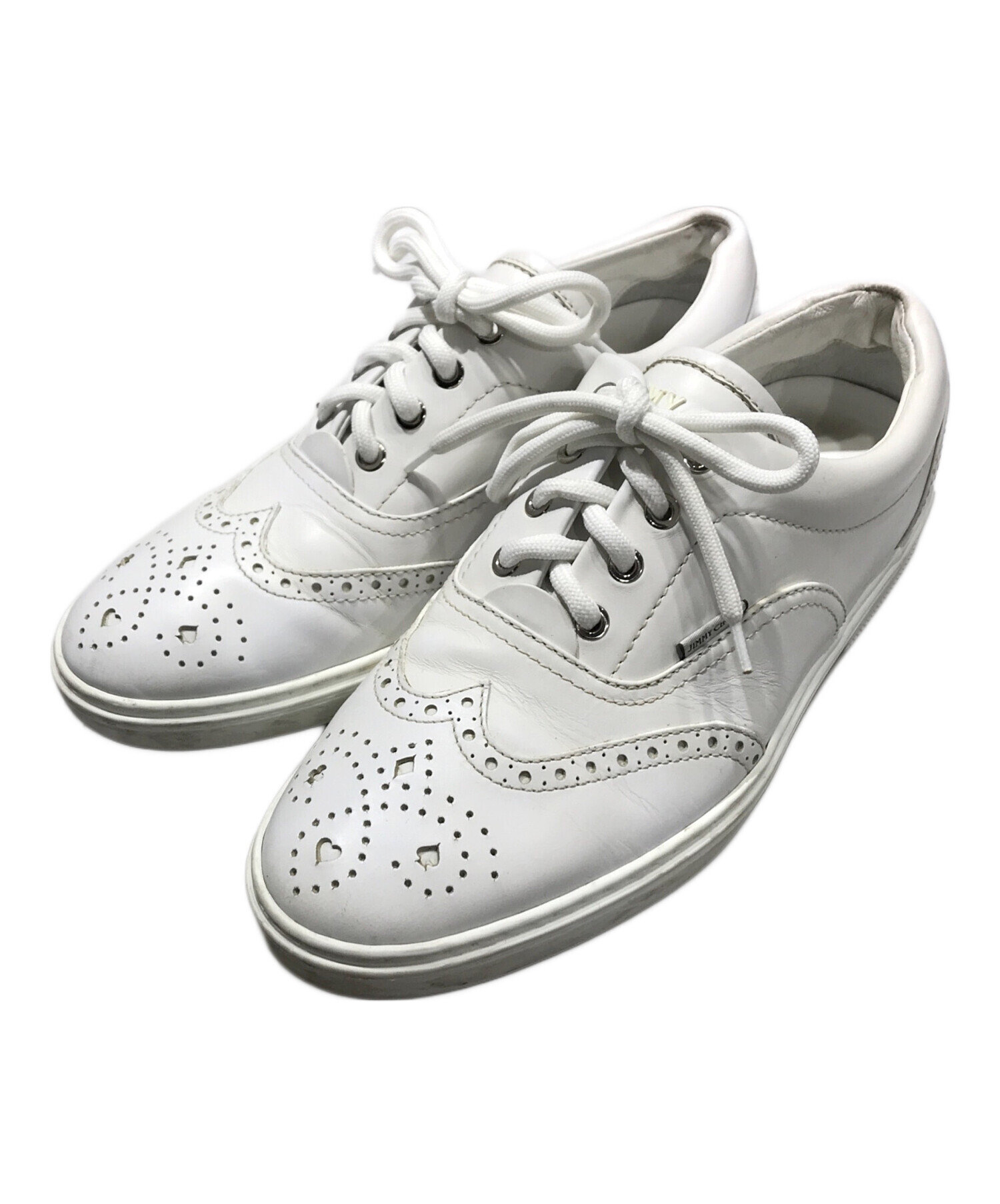 中古・古着通販】JIMMY CHOO (ジミーチュウ) スニーカー ホワイト  