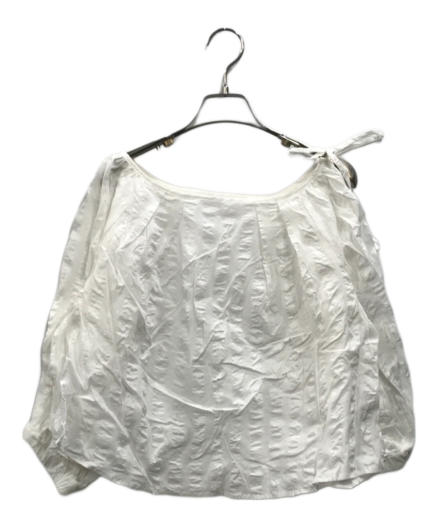 中古・古着通販】sheller (シェリエ) パフスリーブリボンブラウス 