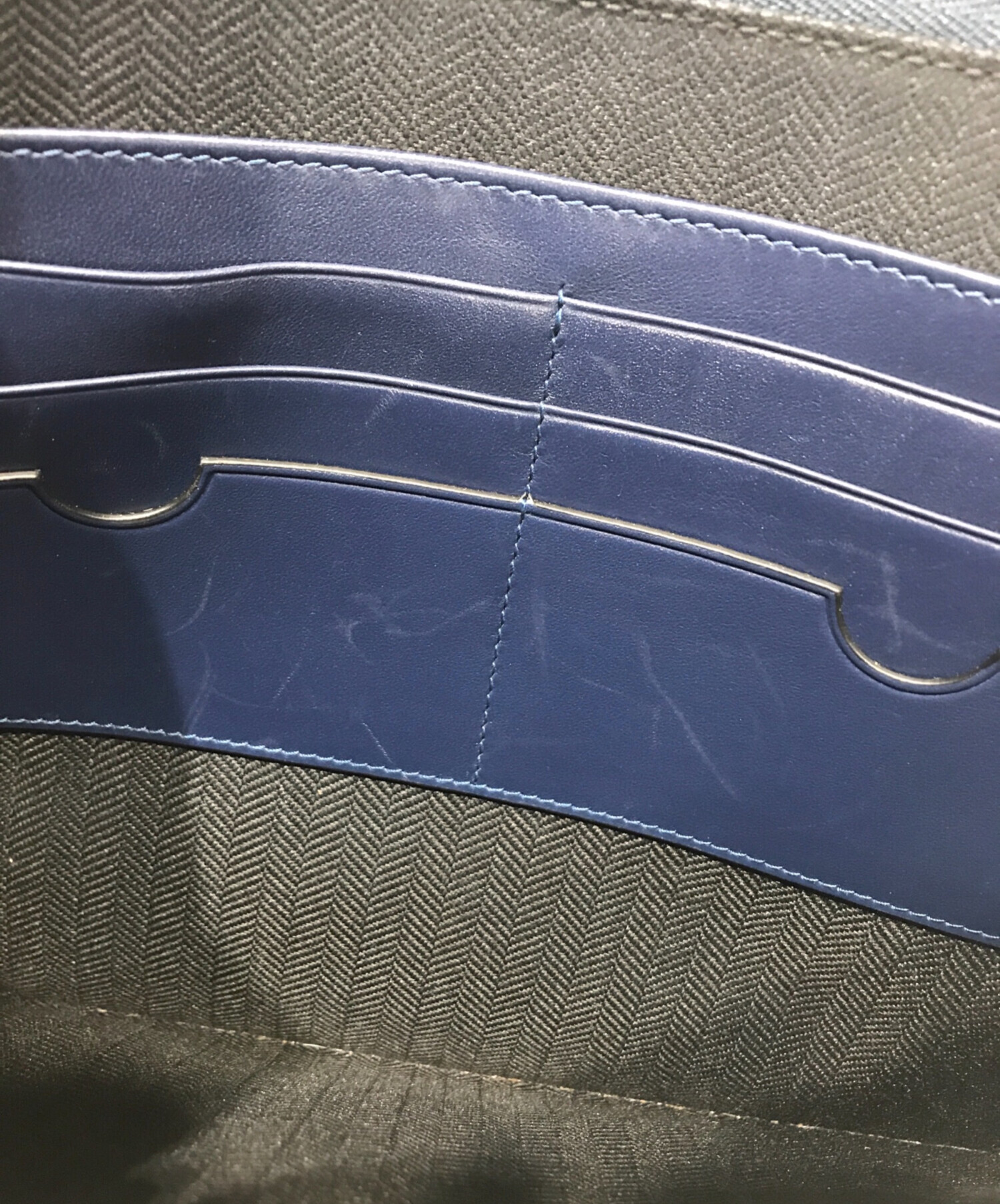 中古・古着通販】LOEWE (ロエベ) アナグラムクラッチバッグ ネイビー