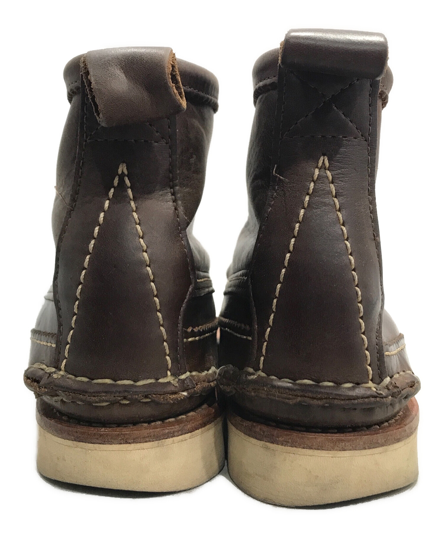 中古・古着通販】YUKETEN (ユケテン) モカシンブーツ ブラウン サイズ