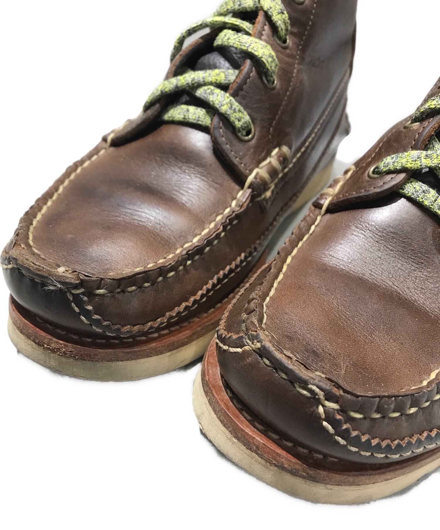 中古・古着通販】YUKETEN (ユケテン) モカシンブーツ ブラウン サイズ