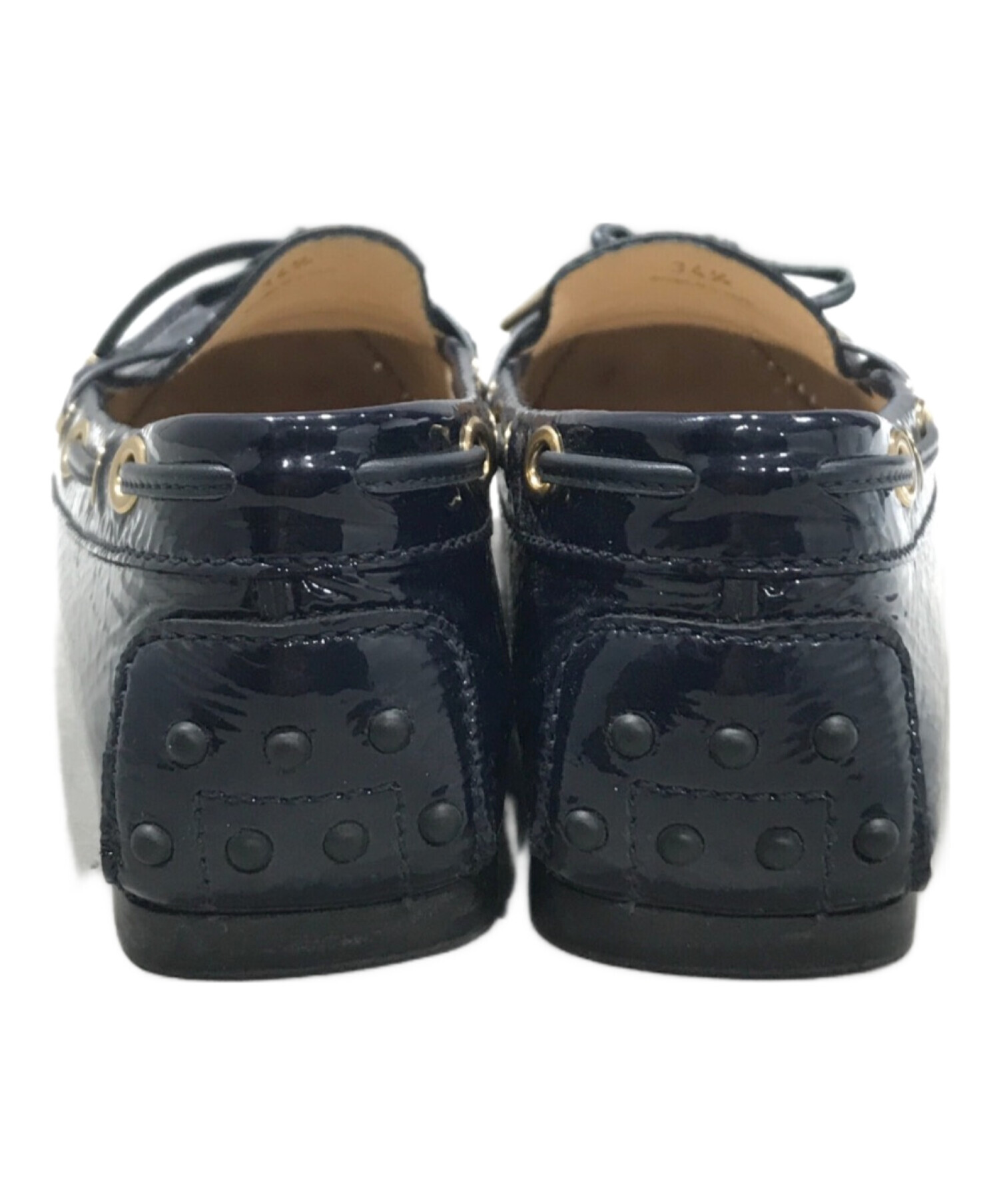 未使用■トッズ ゴンミーニ ドライビングシューズ シティ 革靴 ネイビー TOD'S TODS トッズ ドライビングシューズ GOMMINI ゴンミーニ