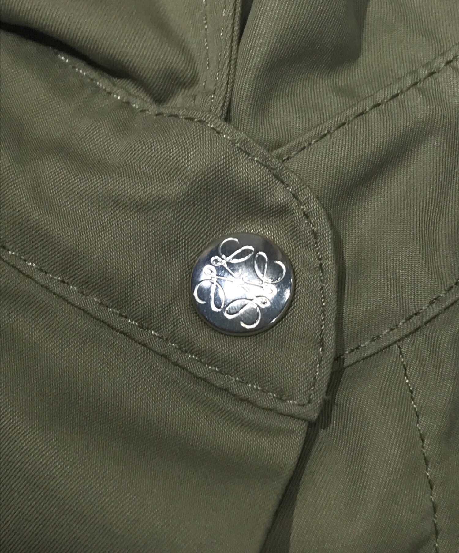 中古・古着通販】LOEWE (ロエベ) フィッシュテールコート カーキ