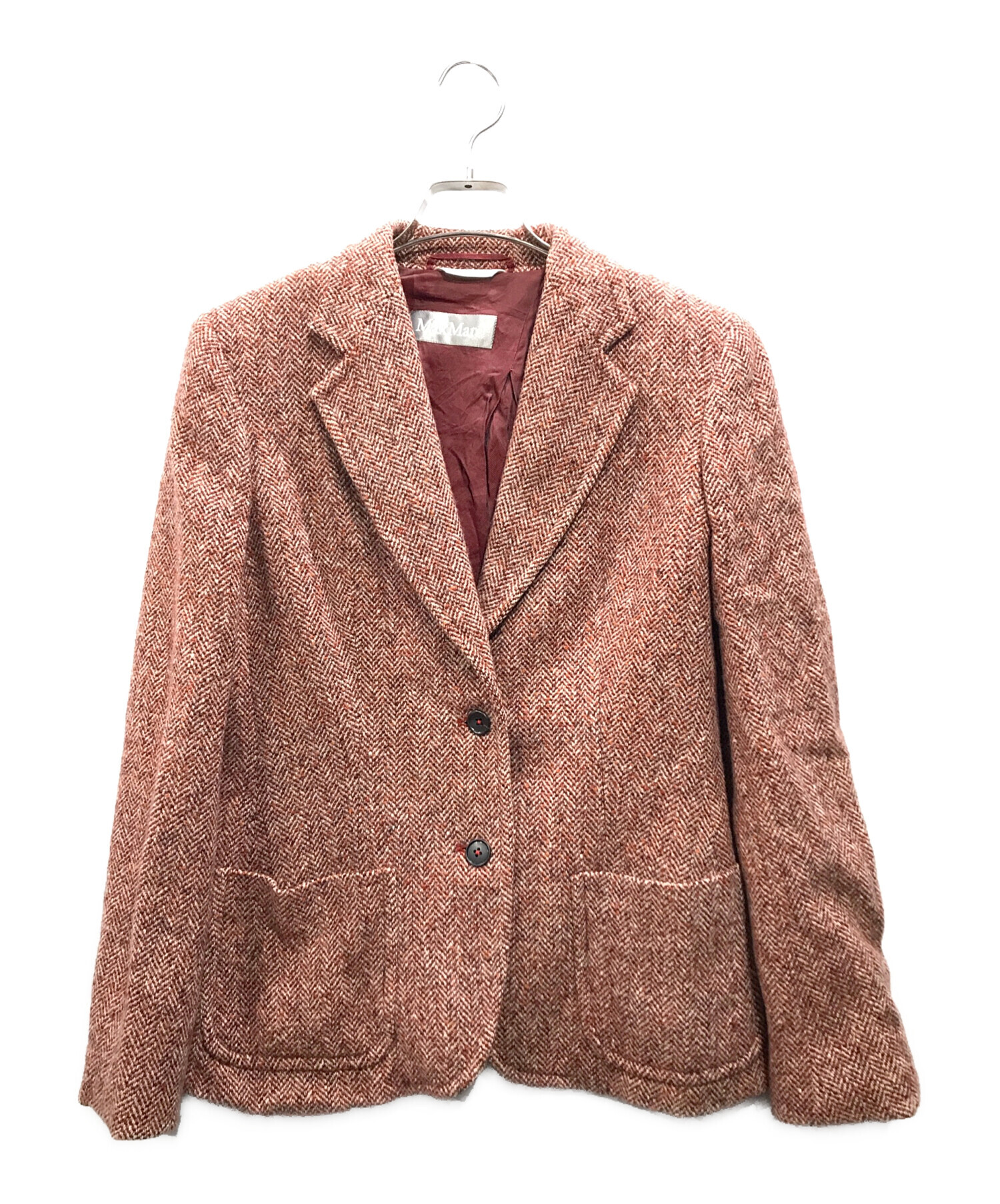 中古・古着通販】MaxMara (マックスマーラ) シルクツイード2B 