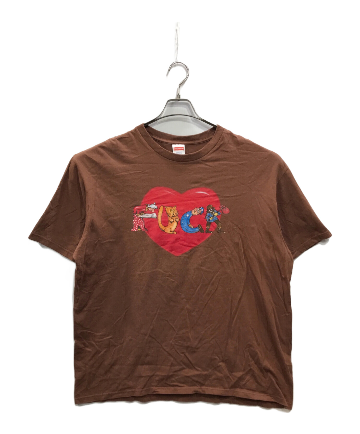 中古・古着通販】Supreme (シュプリーム) 17FW Heart Tee ブラウン 