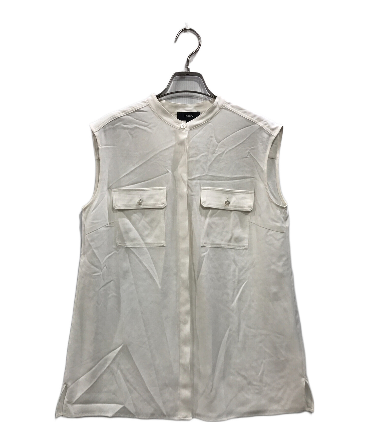 セオリーtheory 18SS Powder Crepe Smocked Culotteパンツ[LPTP45668 