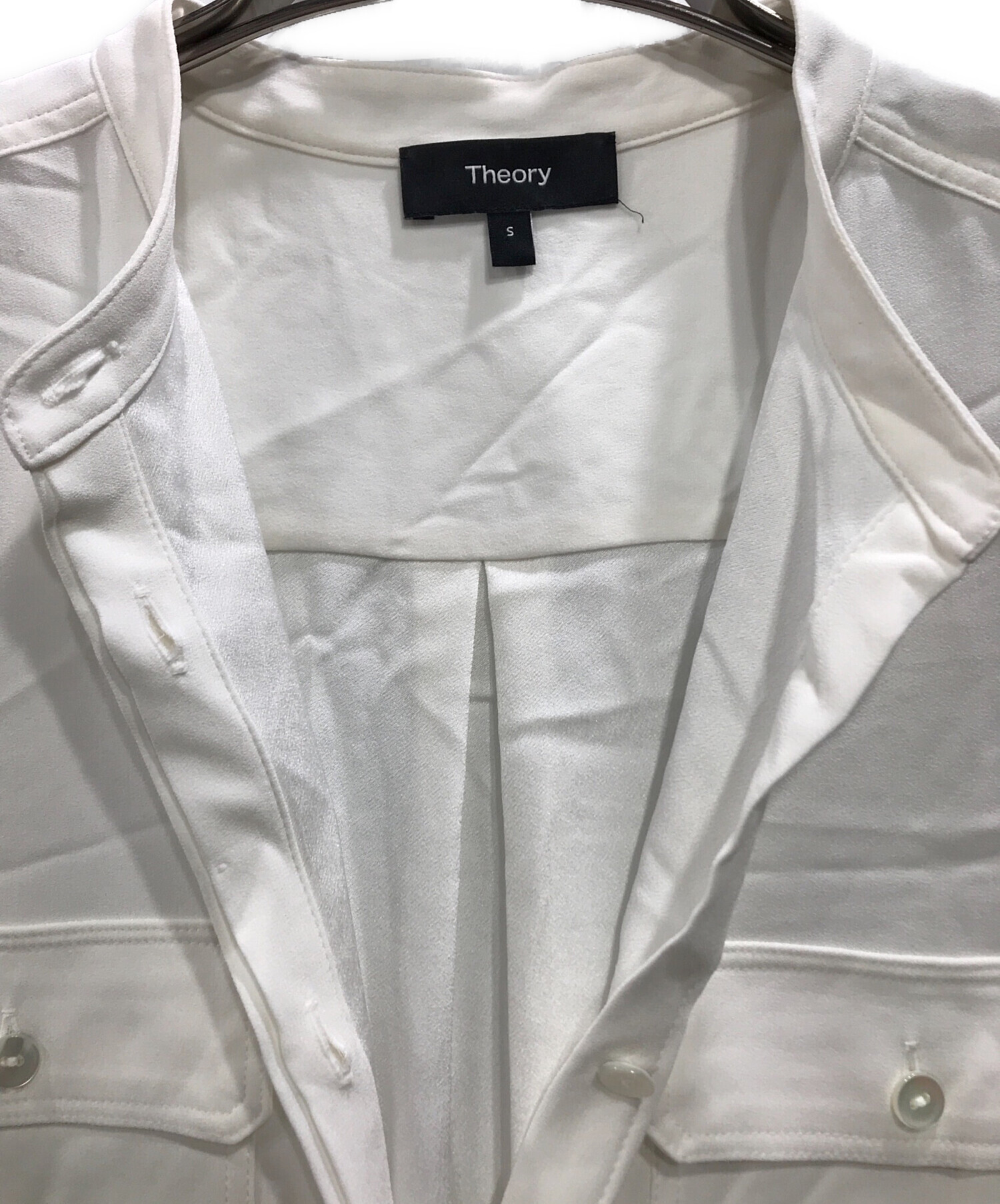 中古・古着通販】theory (セオリー) Powder Crepe SL MLT Shirt 