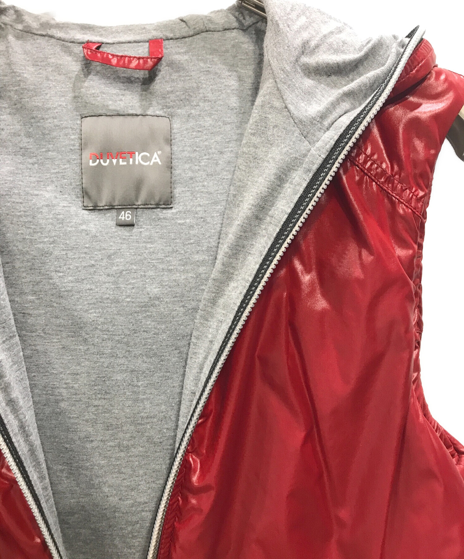 中古・古着通販】DUVETICA (デュベティカ) ダウンベスト レッド サイズ 