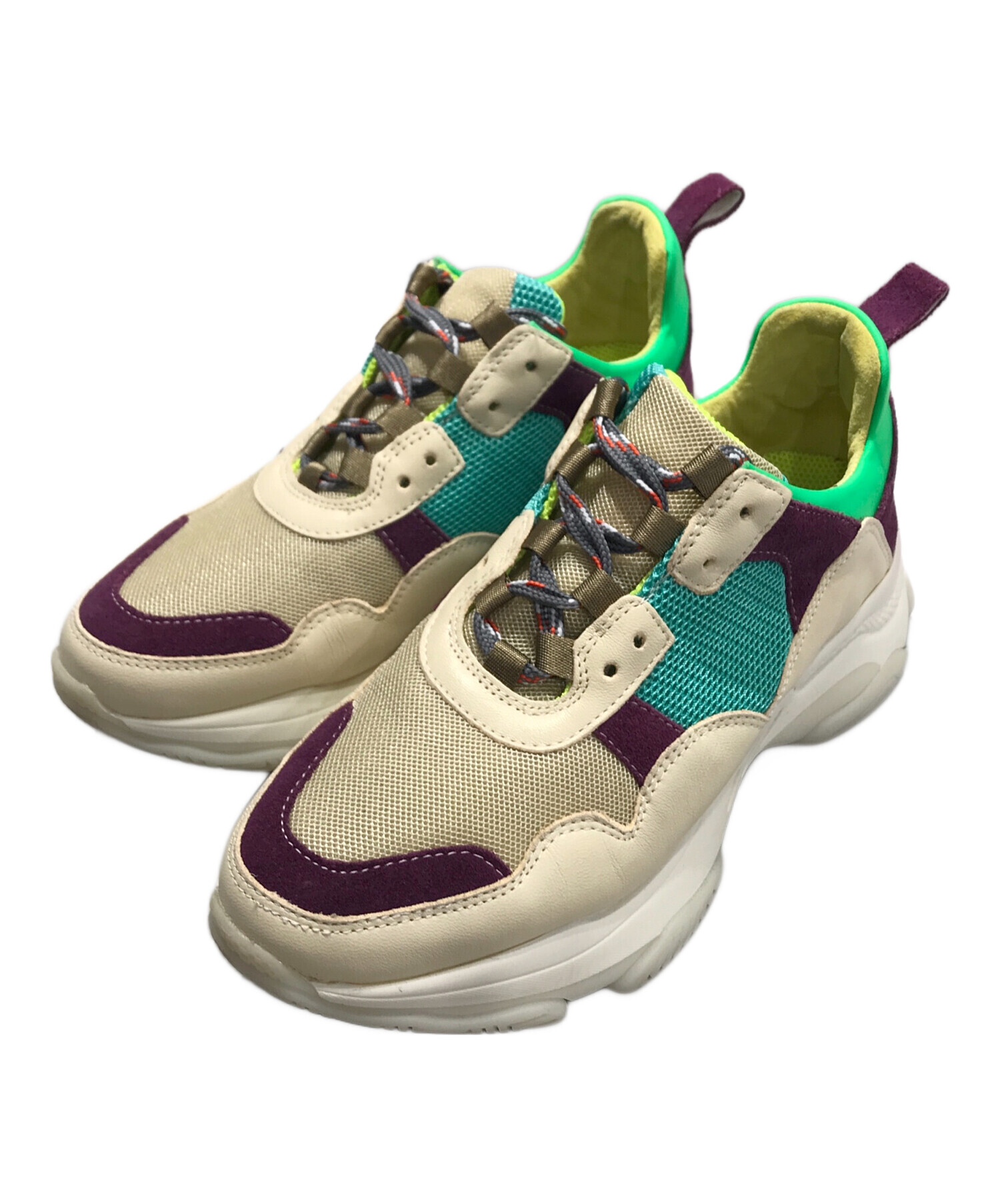 中古・古着通販】MANA (マナ) ダッドスニーカー ベージュ サイズ:35