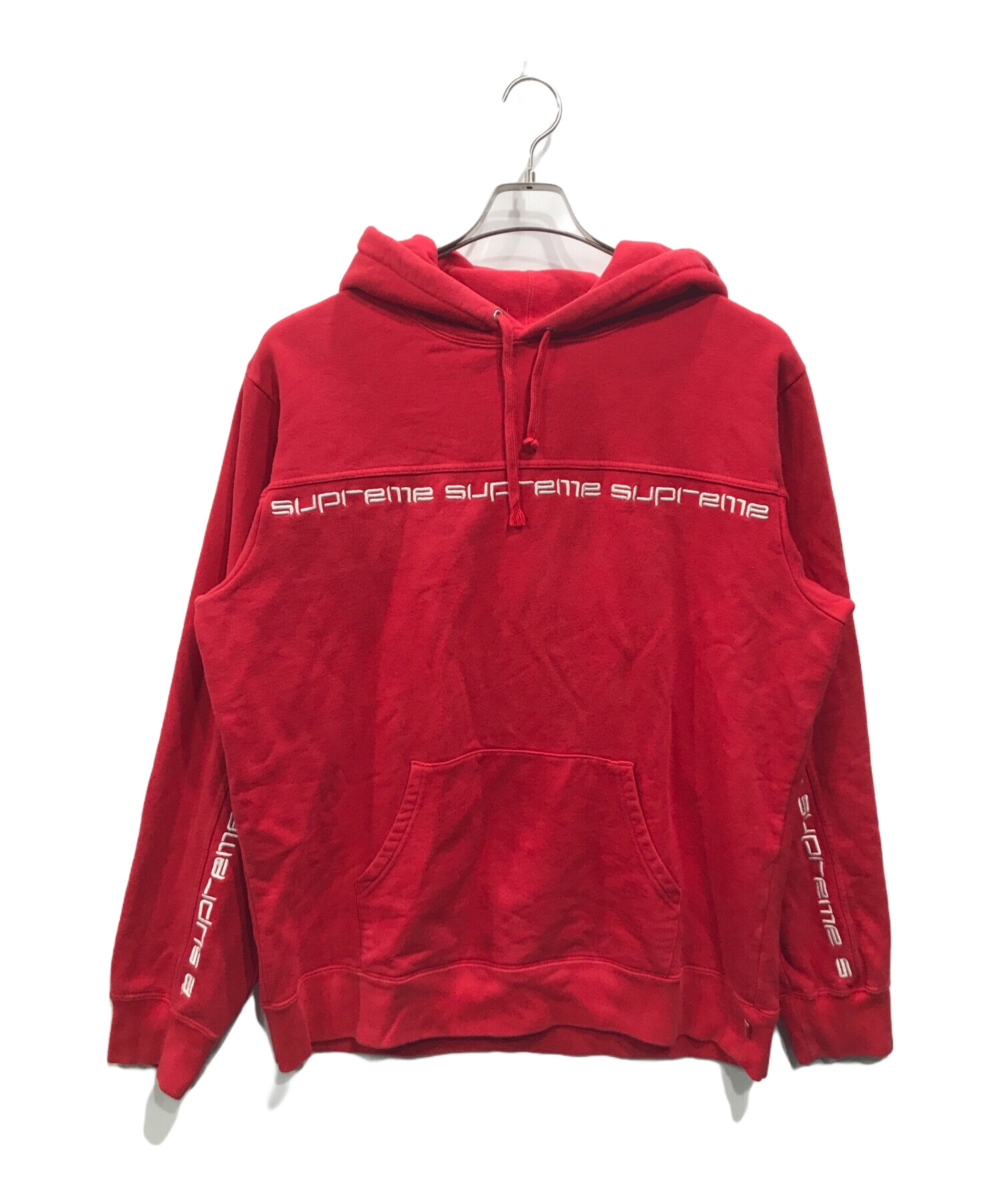 中古・古着通販】SUPREME (シュプリーム) Text stripe hooded 