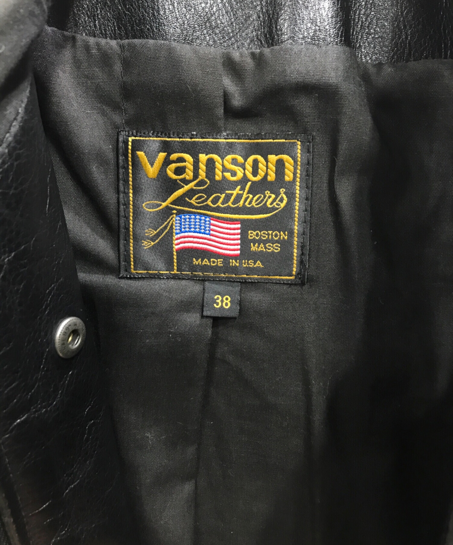 中古・古着通販】VANSON (バンソン) RJV シングルライダースジャケット