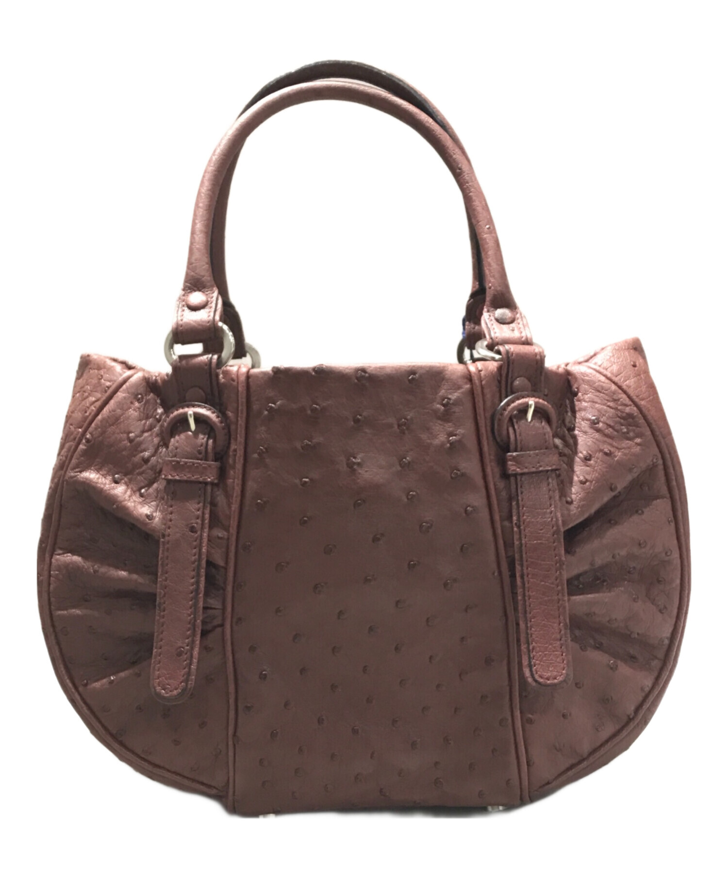 ZAO/ザオー/オーストリッチハンドバッグ 中古・古着通販】ZAO (ザオー) オーストリッチハンドバッグ