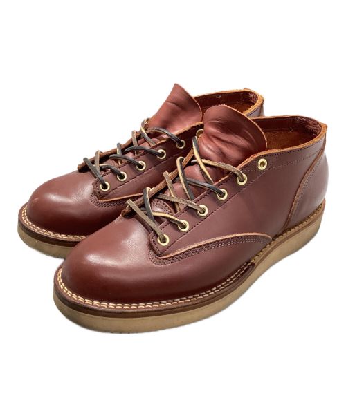 靴 VIBERG BOOTS LACE TO TOE OXFORD 中古・古着通販】VIBERG (ヴィバーグ) LACE TO TOE OXFORD レッド