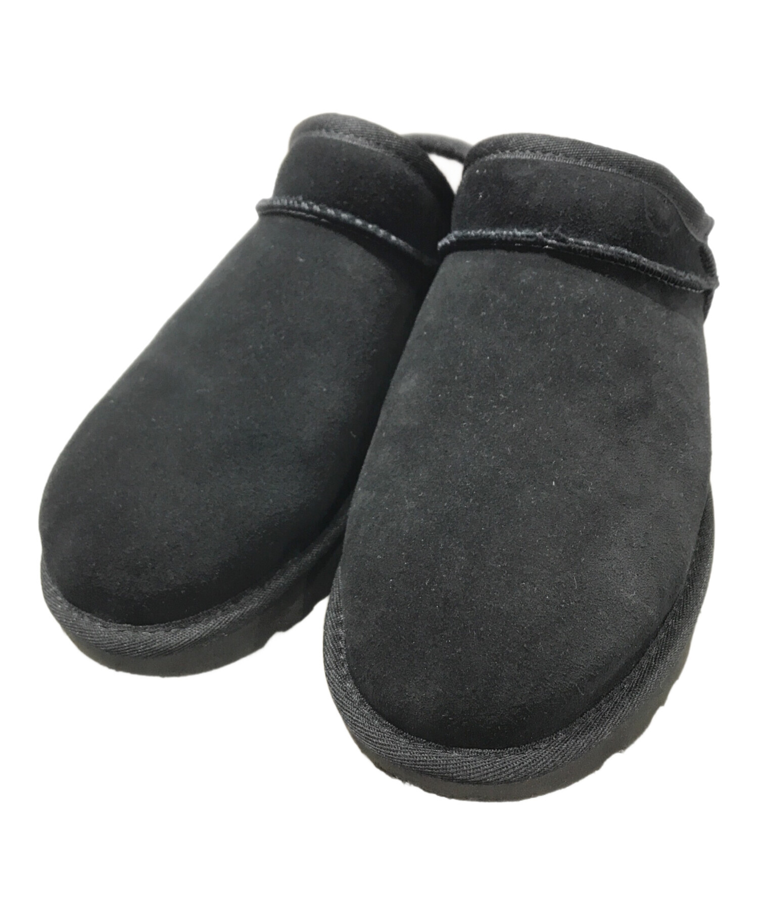 UGGスリッパ 新品未使用 中古・古着通販】UGG (アグ) クラシックスエードスリッパ ブラック