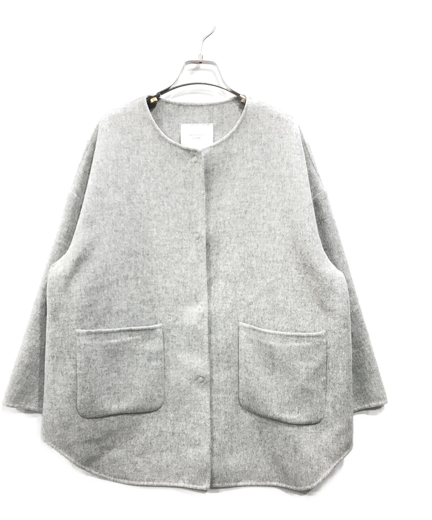 URBAN RESEARCH DOORS ウールノーカラーミドルコート アーバンリサーチ