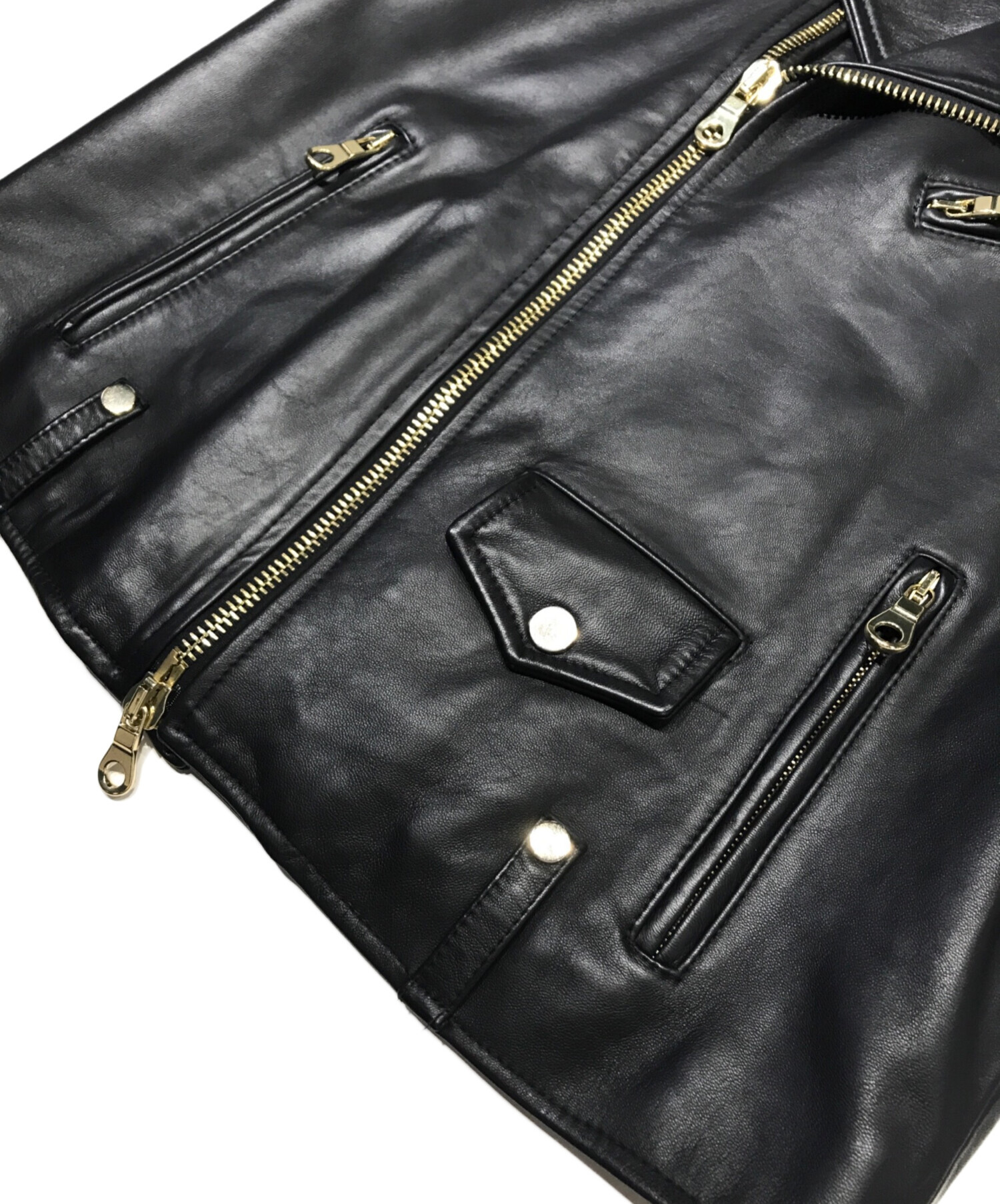 中古・古着通販】Cinquanta (チンクワンタ) ラムレザーダブル 