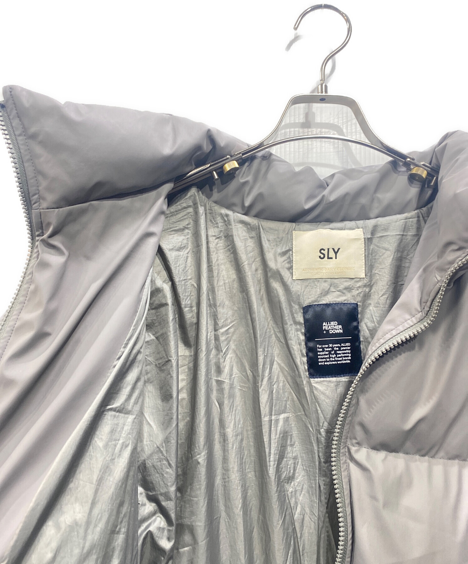 中古・古着通販】SLY (スライ) FINE TOUCH LOFTECH PUFFER JK グレー 