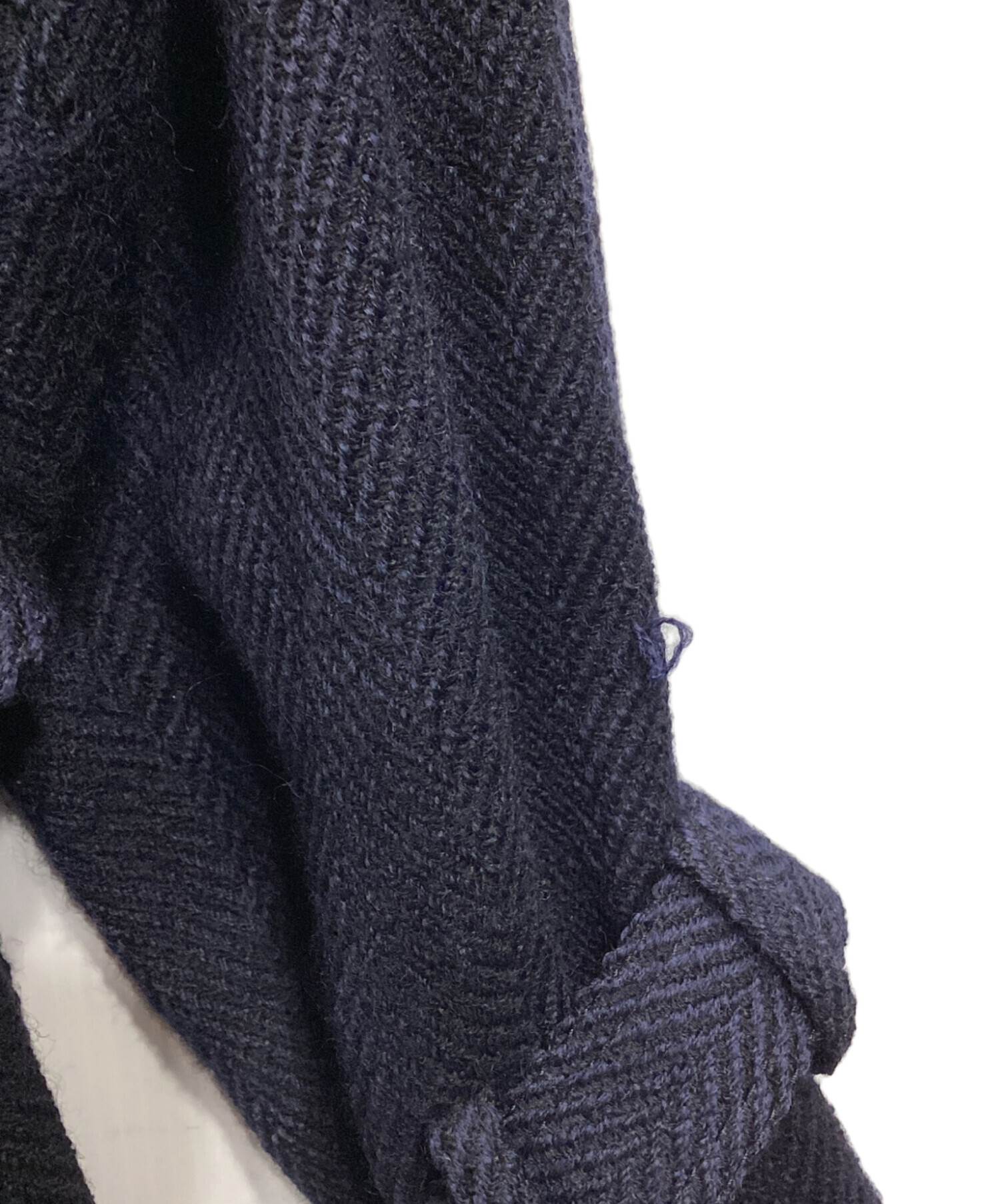 sacai ネイビー ダブルブレスト Lサイズ　ウールコート サイズ3 sacai ネイビー ダブルブレスト Lサイズ ウールコート サイズ3 sacai