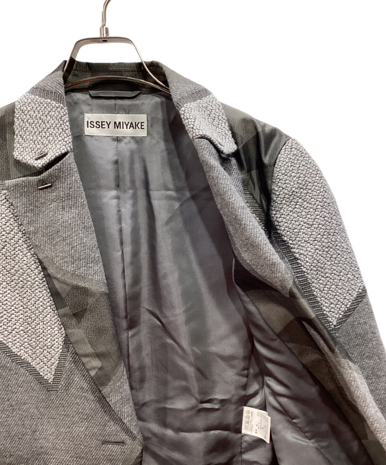 中古・古着通販】ISSEY MIYAKE (イッセイミヤケ) 幾何学織り1B