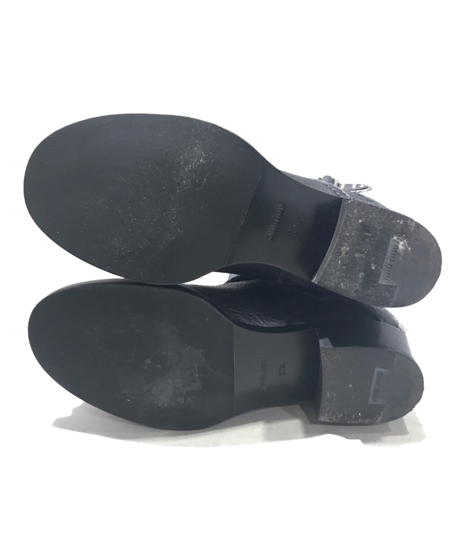 ジャンク MIU MIU ブーツ シューズ 90s MIU MIU - 超美品 ミュウミュウ MIUMIU 90年代 ヴィンテージ