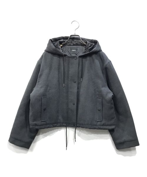 美品✨セオリー　Double Flannel Cropped Parka 中古・古着通販】theory (セオリー) Double Flannel Cropped Parka