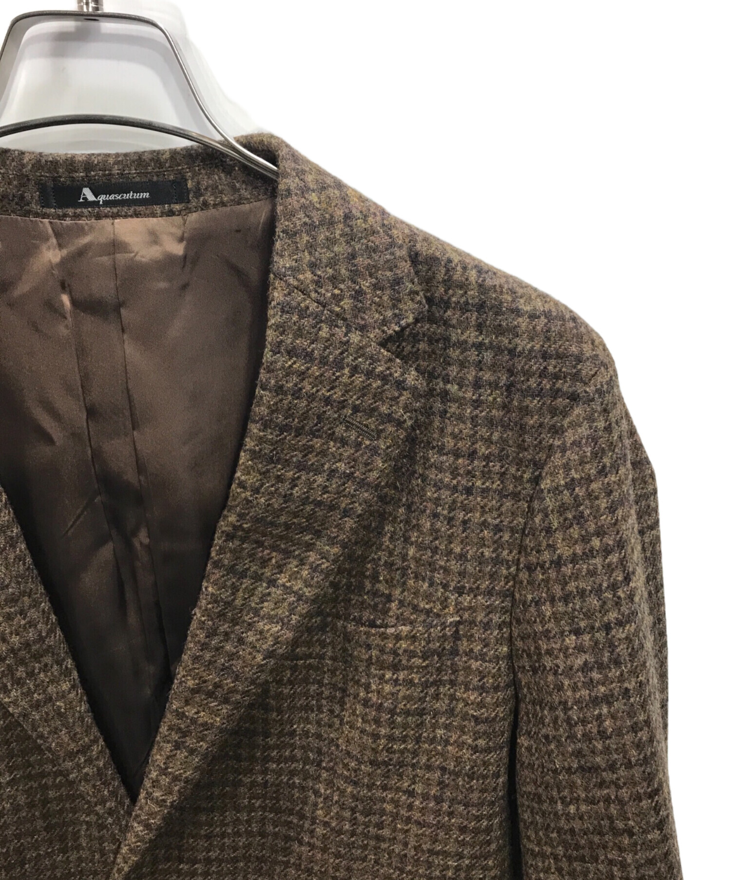 中古・古着通販】Aquascutum (アクアスキュータム) ツイードジャケット