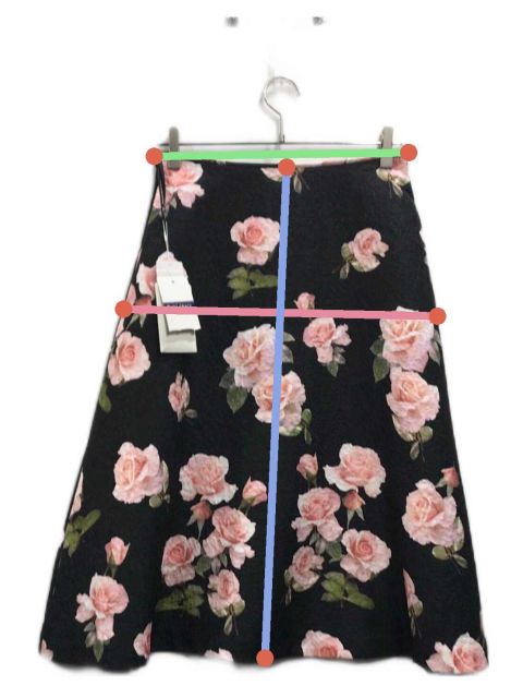 中古・古着通販】M'S GRACY (エムズグレイシー) バラ柄スカート